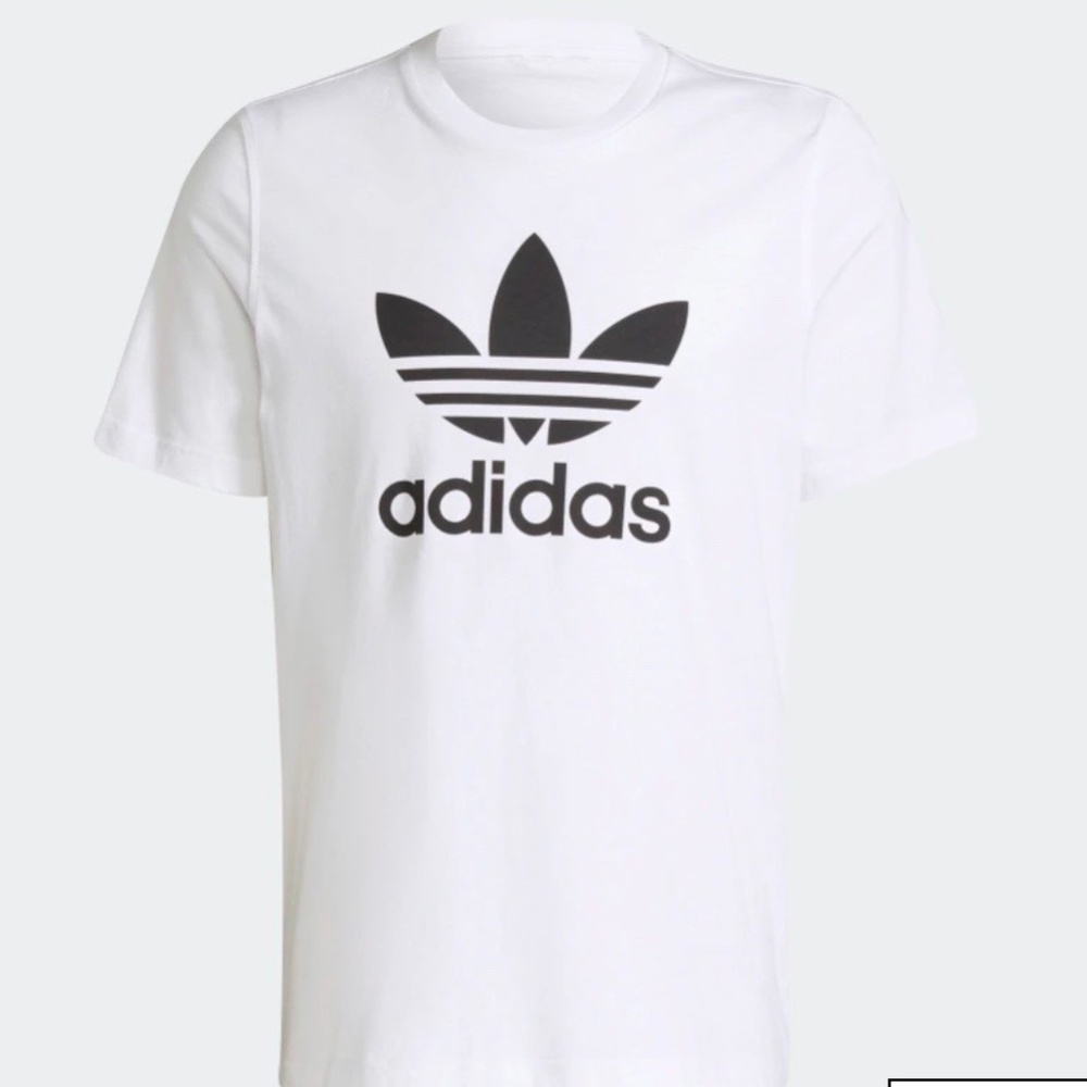 ADICOLOR CLASSICS TREFOIL TEE white and black size L- brand new